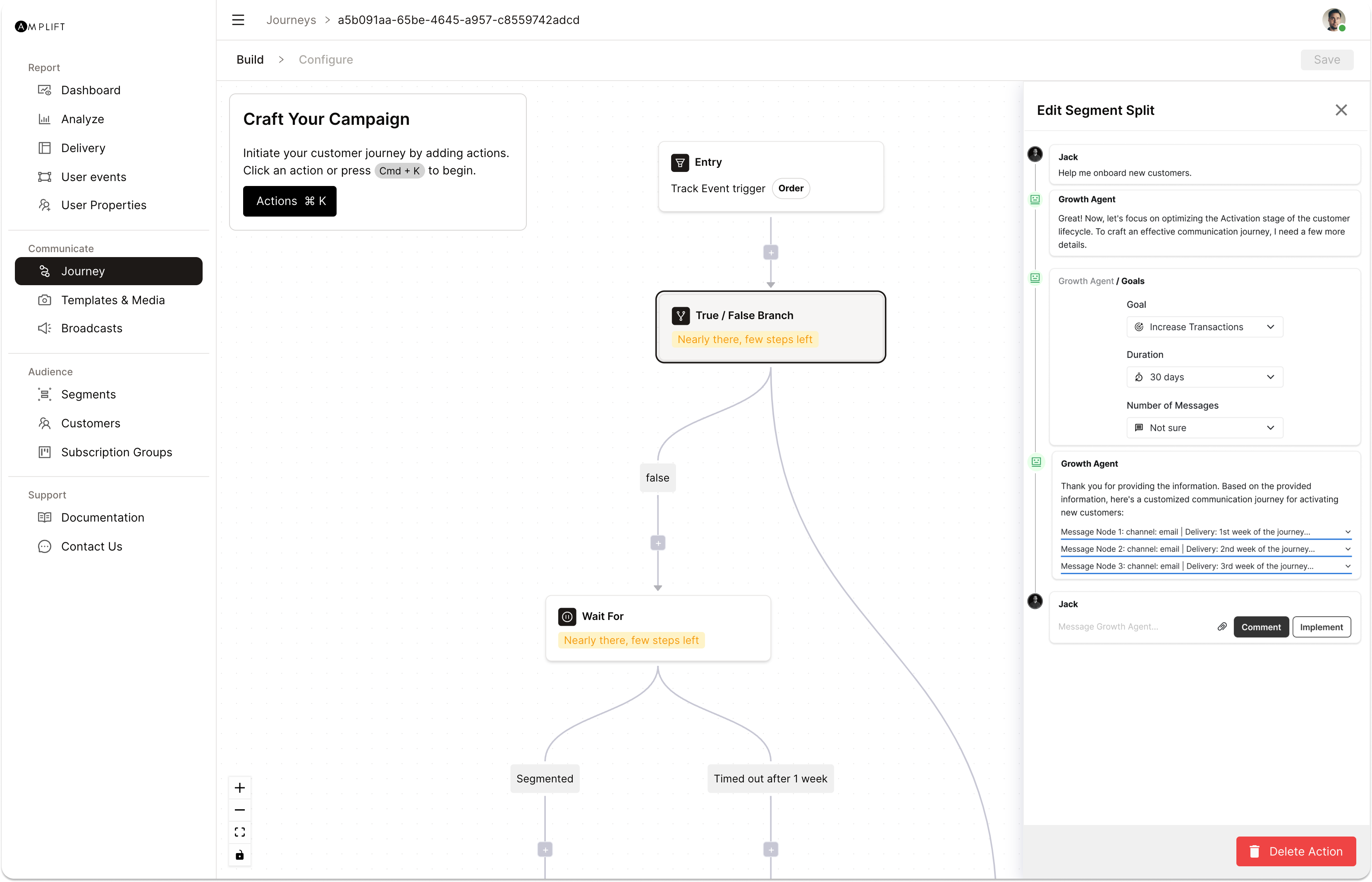 Screenshot of Ai growth agent